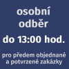 Osobní odběr zboží do 13:00 hod.